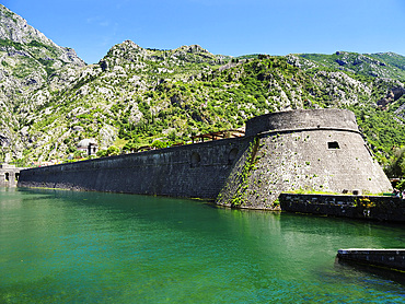 River Scurda and City Walls Kotor Montenegro