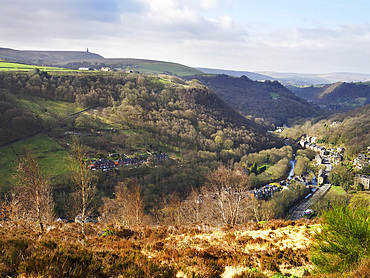 Calderdale from above Hebden Bridge near Heptonstall