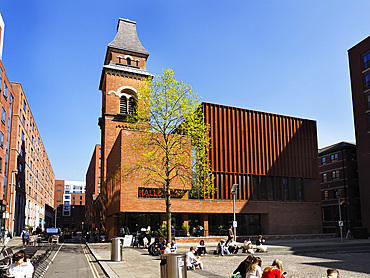Halle St Peters from Cutting Room Square in Ancoats Manchester