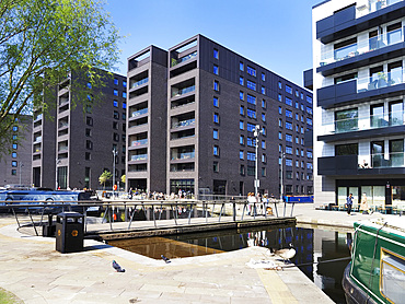Modern Flats by New Islington Marina Manchester