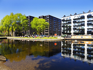 Modern Flats by New Islington Marina Manchester