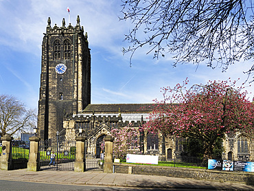 Halifax Minster in Spring Halifax Yorkshire