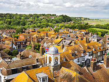Rye Rooftops from St Marys Church in Rye East Sussex