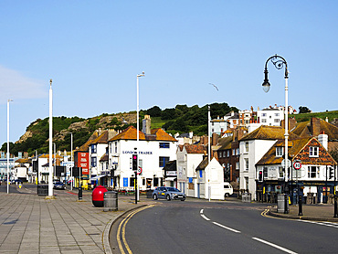 Buildings along the Seafront in Hastings East Sussex
