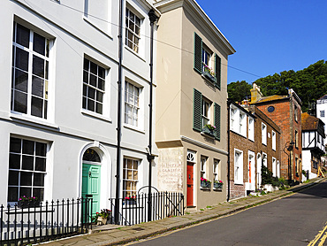 Croft Road in the Old Town Hastings East Sussex