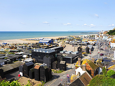 Hastings Contemporary from East Hill in Hastings East Sussex