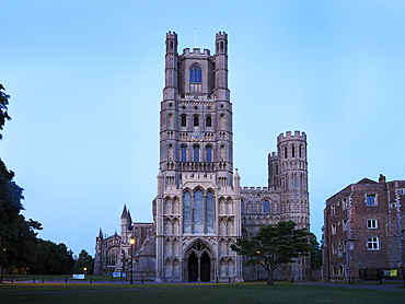 Ely Cathedral at Dusk Ely Cambridgeshire