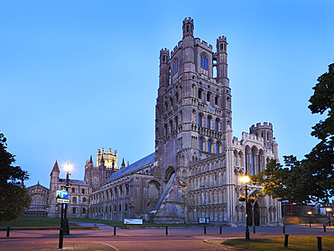 Ely Cathedral at Dusk Ely Cambridgeshire