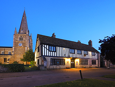St Marys Church and Oliver Cromwells House in Ely Cambridgeshire