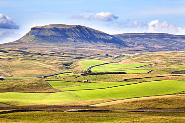 Pen Y Ghent from above Langcliffe near Settle, Yorkshire, England, United Kingdom, Europe