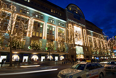 Ka De Ve Department Store at Christmas, Berlin, Germany, Europe