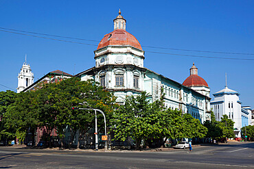 Customs House, built in 1915, Strand Road, Yangon (Rangoon), Yangon Region, Myanmar (Burma), Asia