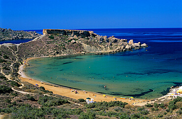 Ghajn Tuffieha Bay, Malta, Mediterranean, Europe