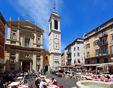 Nice Cathedral, Place Rossetti, Nice, Provence-Alpes-Cote d'Azur, French Riviera, Provence, France, Europe