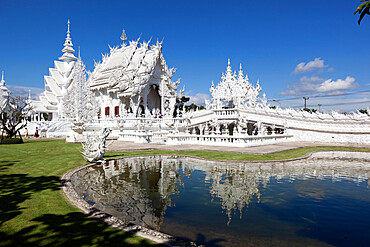 Wat Rong Khun (White Temple), Chiang Rai, Northern Thailand, Thailand, Southeast Asia, Asia