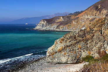 Willow Creek and Big Sur coastline, Big Sur, Monterey County, California, United States of America, North America