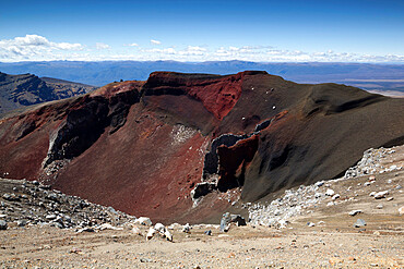 Red Crater along the Tongariro Alpine Crossing, Tongariro National Park, UNESCO World Heritage Site, North Island, New Zealand, Pacific