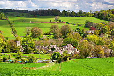 Upper Slaughter, Cotswolds, Gloucestershire, England, United Kingdom, Europe