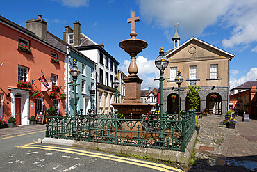 Market Square, Llandovery, Carmarthenshire, Wales, United Kingdom, Europe