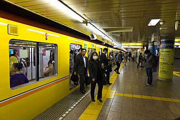 Asakusa metro station, Tokyo, Japan, Asia