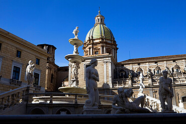 Piazza Pretoria, Palermo, Sicily, Italy, Europe