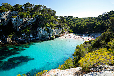 Cala Macarelleta, near Cala Galdana, South West Coast, Menorca, Balearic Islands, Spain, Mediterranean, Europe