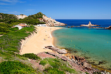 Cala Pregonda, near Fornells, North Coast, Menorca, Balearic Islands, Spain, Mediterranean, Europe