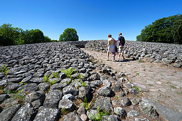 Kiviksgraven Bronze Age shield-like cairn grave, Kivik, Skane, South Sweden, Sweden, Scandinavia, Europe