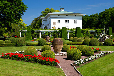 Royal summer residence of Solliden Palace and gardens, Borgholm, Oland, Southeast Sweden, Sweden, Scandinavia, Europe