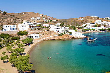 Faros beach on island's south east coast, Faros, Sifnos, Cyclades, Aegean Sea, Greek Islands, Greece, Europe