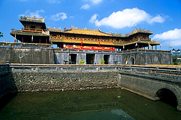 View of the Imperial city of the Nguyen Emperors, The Citadel, Hue, UNESCO World Heritage Site, North Central Coast, Vietnam, Indochina, Southeast Asia, Asia