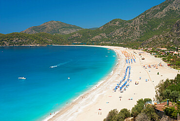 Lagoon Beach, Olu Deniz, near Fethiye, Aegean, Anatolia, Turkey, Asia Minor, Eurasia