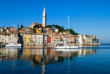 Old Town and St. Euphemia's Church, Rovinj, Istria, Croatia, Adriatic, Europe