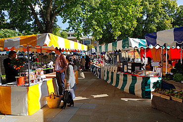 Saturday farmers market, Duke of York Square, King's Road, Chelsea, London, England, United Kingdom, Europe