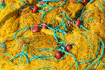 Fishing nets, Ormos Marathokampos, Samos, Aegean Islands, Greece