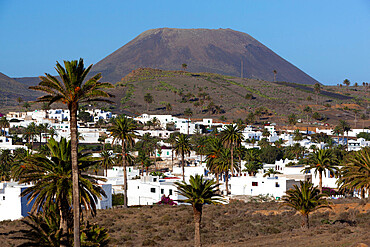 View over village, Haria, Lanzarote, Canary Islands, Spain