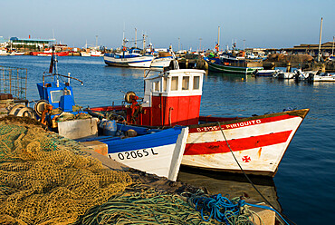 Fishing harbour, Olhao, Algarve, Portugal, Europe