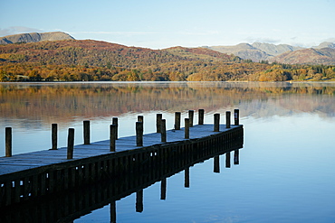 Still morning light at Lake Windermere, Lake District National Park, UNESCO World Heritage Site, Cumbria, England, United Kingdom, Europe