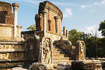 Vatadage Temple, Polonnaruwa, UNESCO World Heritage Site, North Central Province, Sri Lanka, Asia