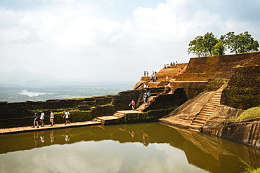 Water tank, Sigiriya, UNESCO World Heritage Site, Central Province, Sri Lanka, Asia