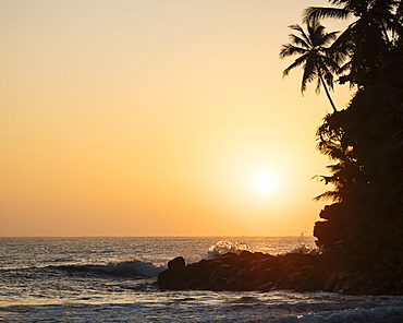 Sunrise at Talalla Beach, South Coast, Sri Lanka, Asia