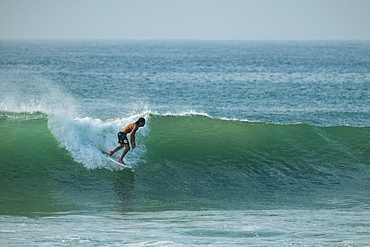 Surfing, Weligama Bay, South Coast, Sri Lanka, Asia