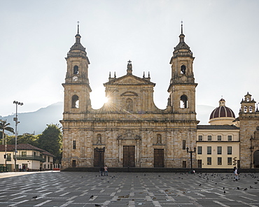 Exterior of National Cathedral, Bolivar Square, La Candelaria, Bogota, Cundinamarca, Colombia, South America