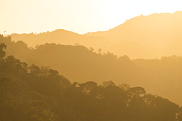 View of landscape near Minca, Magdalena Department, Caribbean, Colombia, South America