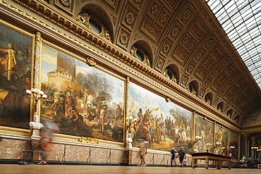 The Battles Gallery, Palace of Versailles, UNESCO World Heritage Site, Yvelines, Ile-de-France, France, Europe