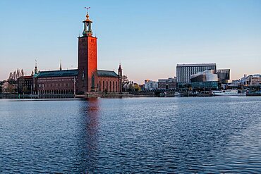 Stockholm City Hall at Dawn, Stockholm, Sv?dermanland and ???Uppland, Sweden