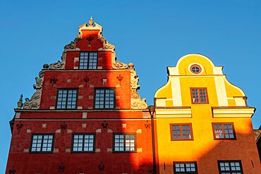 Traditional Architecture in Gamla Stan, Stockholm, Sv?dermanland and ???Uppland, Sweden