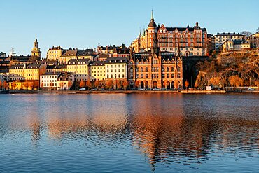 View towards Sodermalm, Stockholm, Sv?dermanland and ???Uppland, Sweden