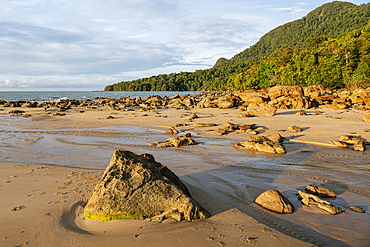 Beach, Santubong, Sarawak, Borneo, Malaysia, Southeast Asia, Asia