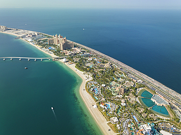 Aerial view of Palm Jumeirah, Dubai, United Arab Emirates, Middle East